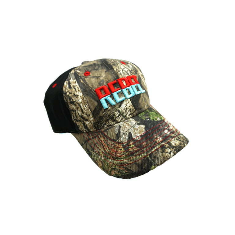 Rebel Lure Fishing Hat with Full Back, Camo 