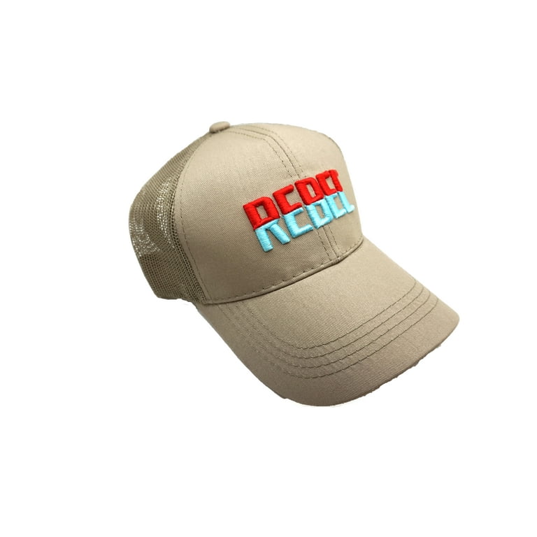 Rebel Lure Fishing Hat with Mesh Back, Khaki