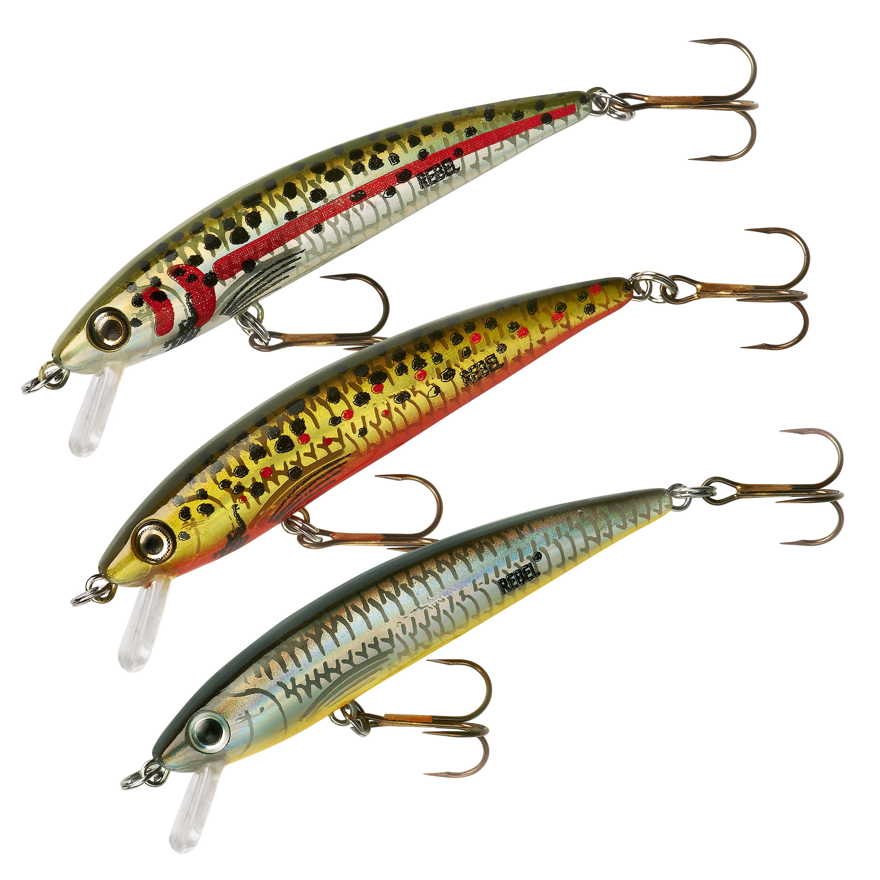 Ancien Leurre Rebel Mid Wee R, Crankbait Vintage 3/8 Oz Pour La Pêche Au Bass Et Poissons D'eau Douce