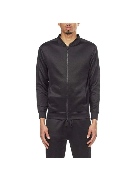 Men Basic Track Jacket (All Black)