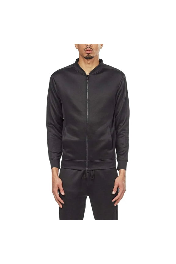 Men Basic Track Jacket (All Black)