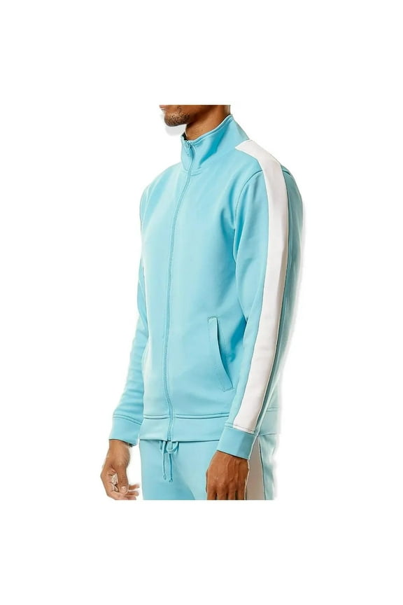 Men Basic Track Jacket (Light Blue)