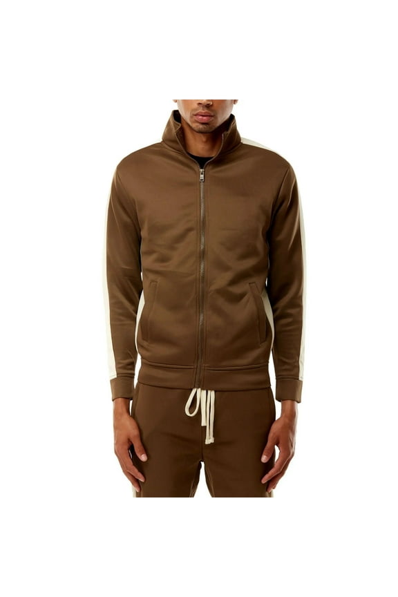 Men Big & Tall Track Jacket (Olive)