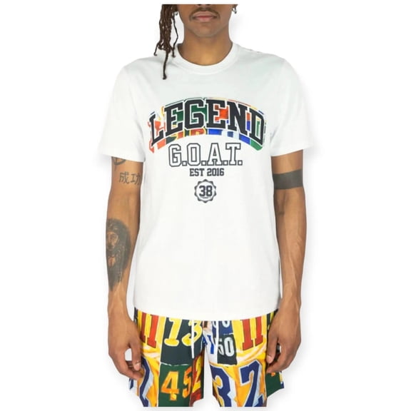 Rebel Minds Men Legend Collage Graphic Tee (White)