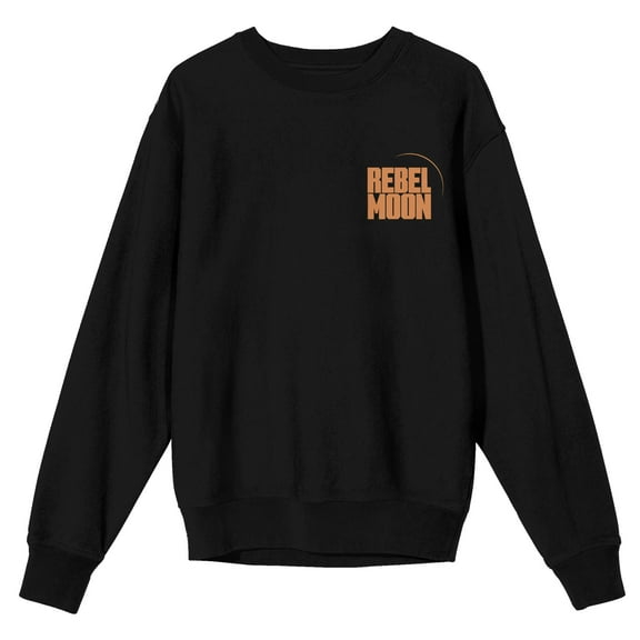 Rebel Moon Jimmy Adult Black Crew Neck Long Sleeve Sweatshirt-Medium