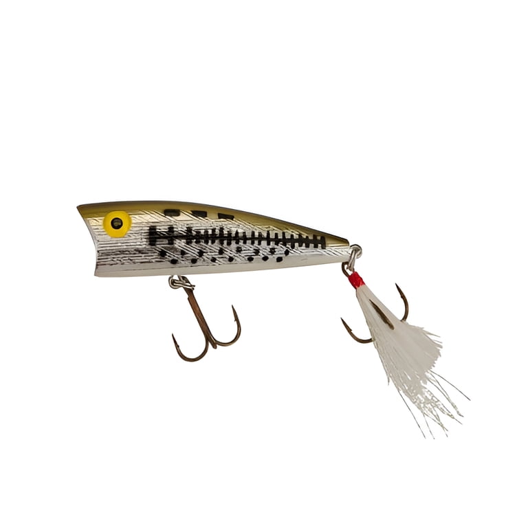 bass bream color pop lure Big Catch Fishing Tackle and heavy cover where treble Bea's Popper #4