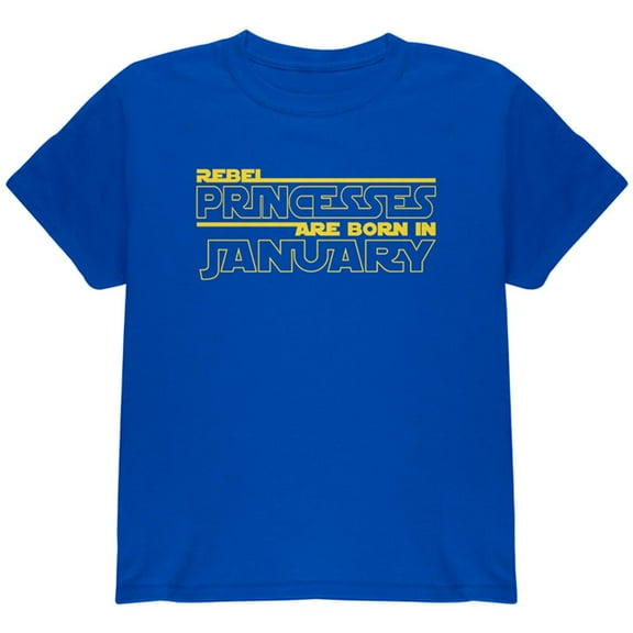 Rebel Princesses are Born in January Youth T Shirt
