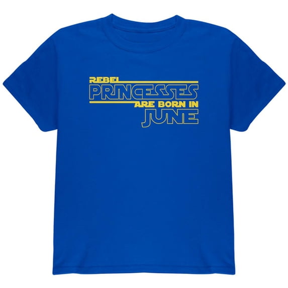 Rebel Princesses are Born in June Youth T Shirt Royal Youth X-SM
