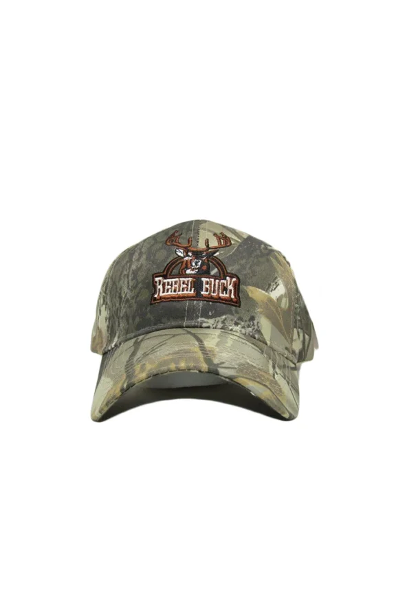 Rebel Redneck "Rebel Buck" Deer Hunting Camo Camouflage Ball Cap Hat