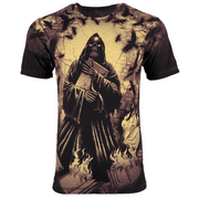 Rebel Saint By Affliction Mens T-shirt DEATH Biker Skull Tattoo S-5XL