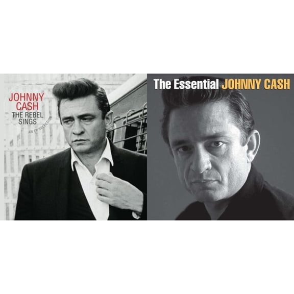 Rebel Sings (Crystal Clear & Solid Silver LP Vinyl) & Essential Johnny Cash