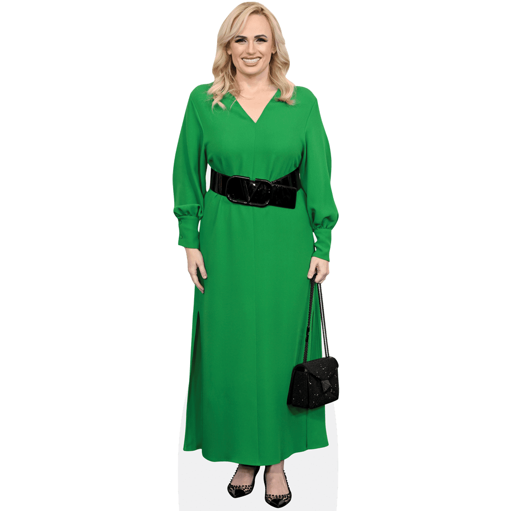 Rebel Wilson (Green Dress) Mini Cardboard Cutout Standee - Walmart.com