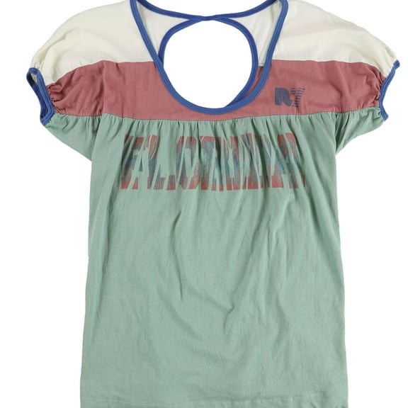 Rebel Yell Womens Florida Baby Doll Blouse, Green, Medium