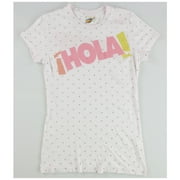 Rebel Yell Womens Hola Adios Graphic T-Shirt, Multicoloured, X-Small
