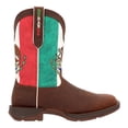 thumbnail image 1 of Durango Mens Mexico Flag Non Safety Square Toe Cowboy  Mid Calf Boots, 1 of 7
