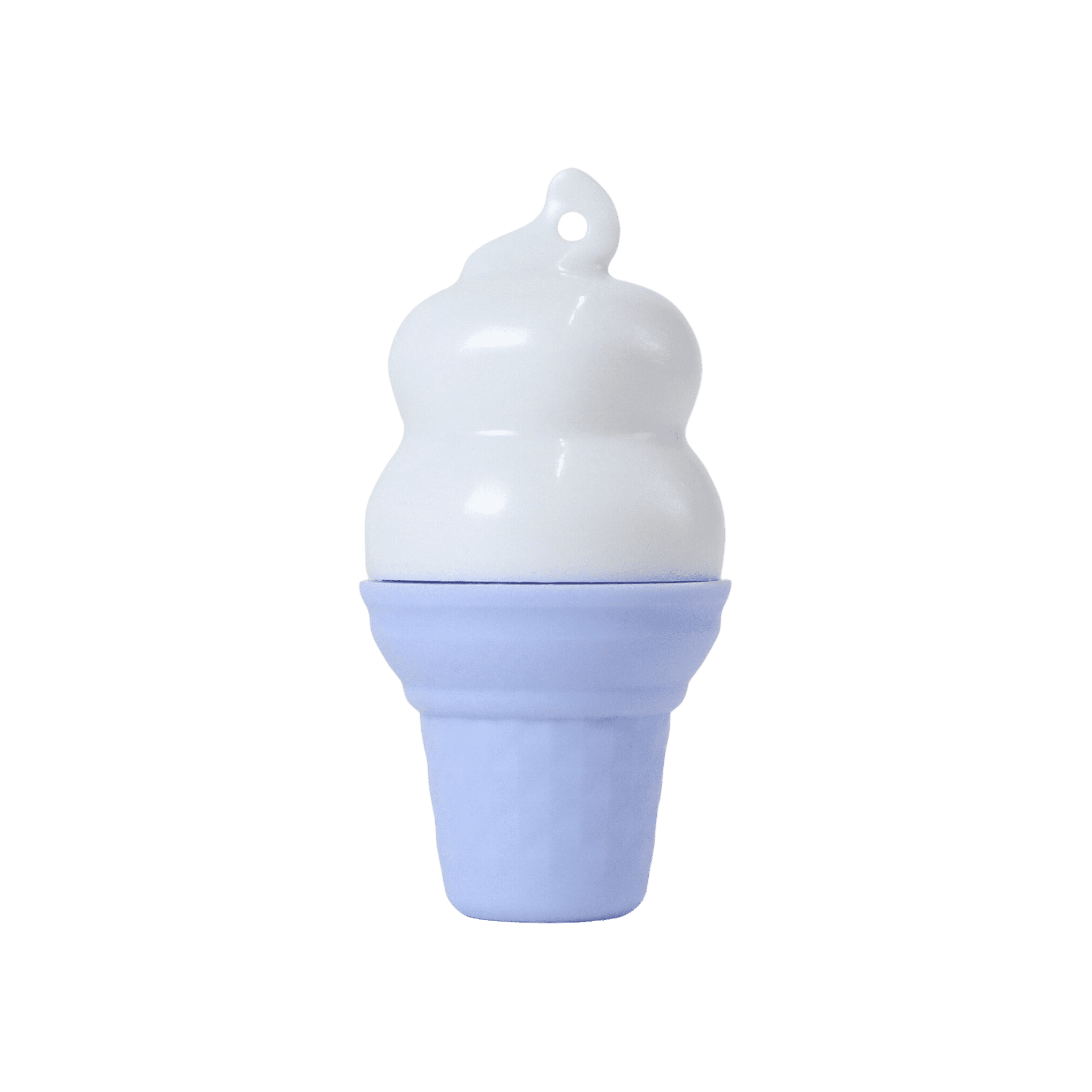 Rebel's Refinery Coconut Snowflake Blue 2-Tone Ice Cream Lip Balm
