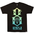 thumbnail image 1 of Rebel8 Gradient Logo T-shirt Black Green, 1 of 1