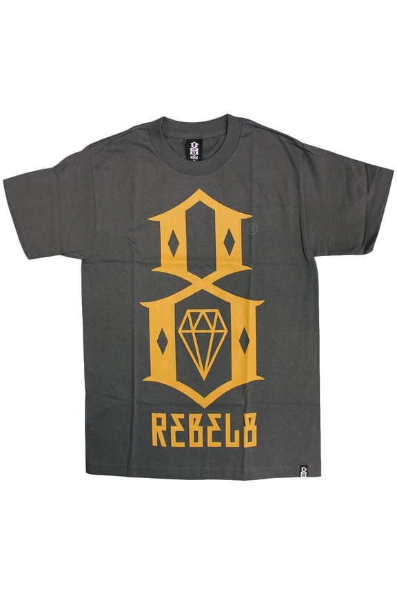 Logo T-shirt Charcoal Yellow