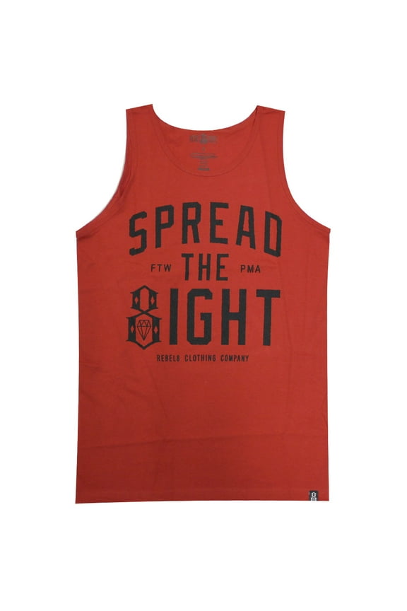 Spread The Eight Tank Top Red