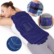 Rebelduck Ice Pack for Injuries Reusable Gel for Lower Back, Cold Packs for Back Shoulder, Elbow, Hip, Leg, Wrap Around Entire Knee, Soft Cold Compress,16 × 9" 