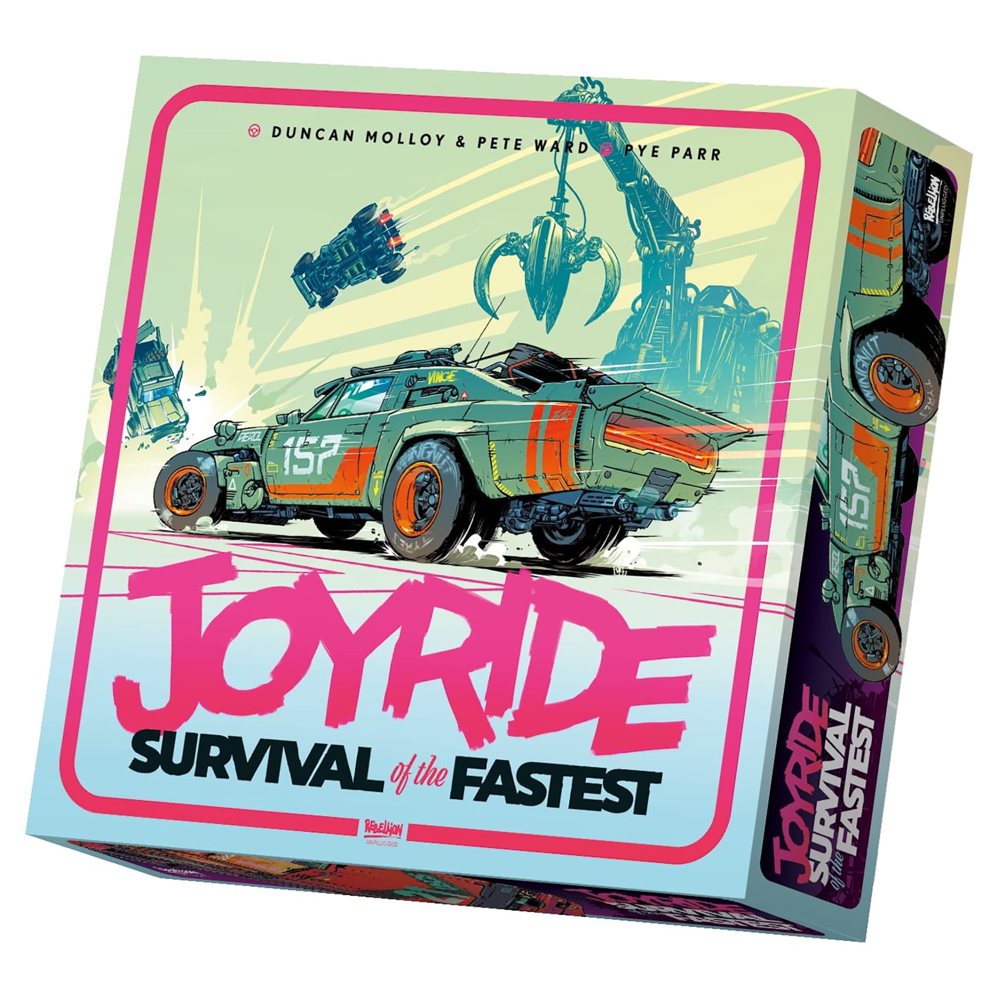 Rebellion Unplugged: Joyride: Survival of The Fastest - Car Combat Board Game, Battle On Maps & Racetracks, Ages 12+, 2-4 Players Rebellion Unplugged: Joyride: Survival of The Fastest - Car Combat Board Game, Battle On Maps & Racetracks, Ages 12+, 2-4 Players