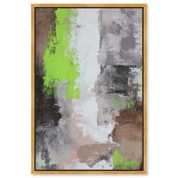 Rebellious Mark I Canvas Print Modern Wall Decor by Art Remedy, Gold Frame, 16 x 24