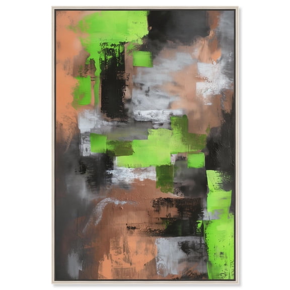 Rebellious Mark II Canvas Print Modern Wall Decor by Art Remedy, Silver Frame, 36 x 54