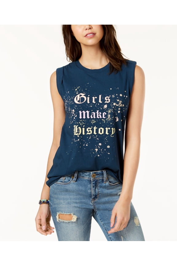 Juniors Girls Make History Graphic Print Tank Top