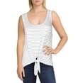 thumbnail image 1 of Rebellious One Womens Juniors Tie-Front Hi-Low Tank Top, 1 of 1