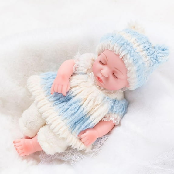 Reborn Baby Doll 16 Inch Realistic Soft Vinyl Doll for Girls Toddlers Lifelike Newborn Photography Prop Collectible Art Toy