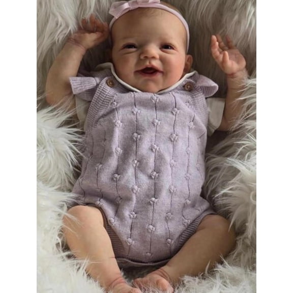 Reborn Baby Doll Girl 20inch Lifelike Smiling Baby Dolls Realistic Newborn Real Life Looking Babies Dolls Anatomically Correct Reborn Doll That Look Real