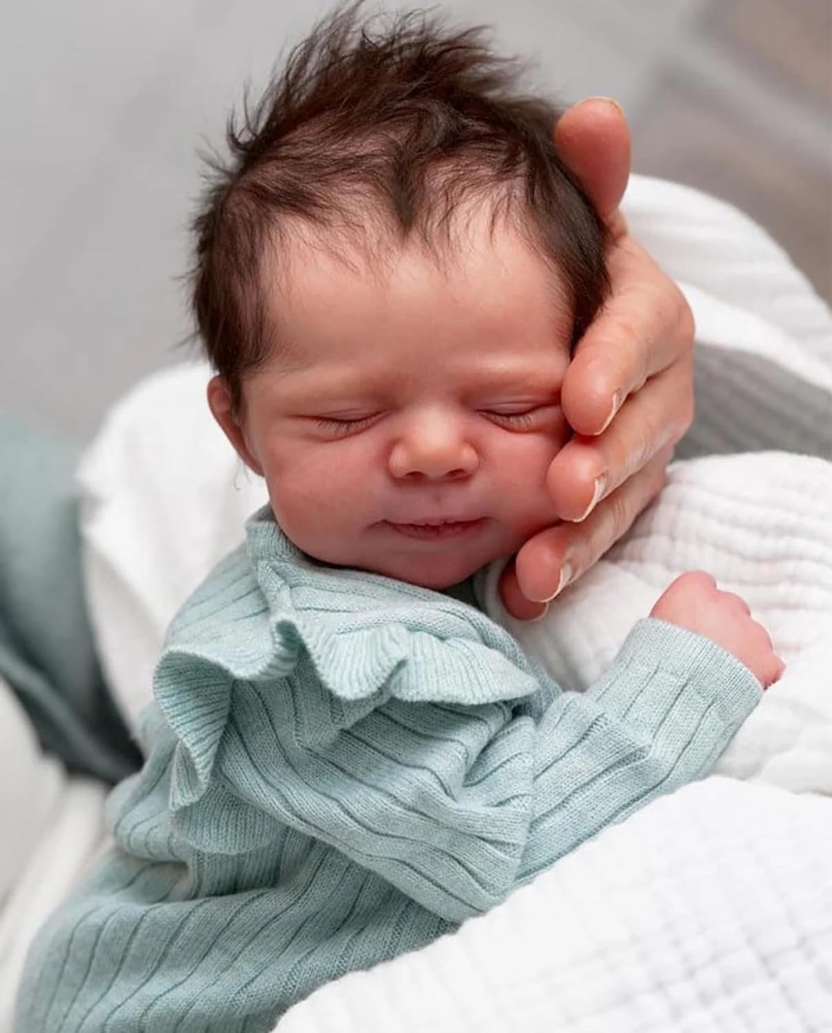 Reborn Baby Dolls - 18" Cute Sleeping Boy Realistic Baby Doll Real Life Vinyl Body Baby Dolls Perfect for Cuddling, Playtime, and Gift Giving