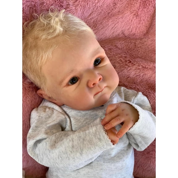 Reborn Baby Dolls 18 inch Realistic Reborn Dolls Soft Cloth Body Real Life Size Baby Doll with Feeding Accessories for 2+ Years Old Girls