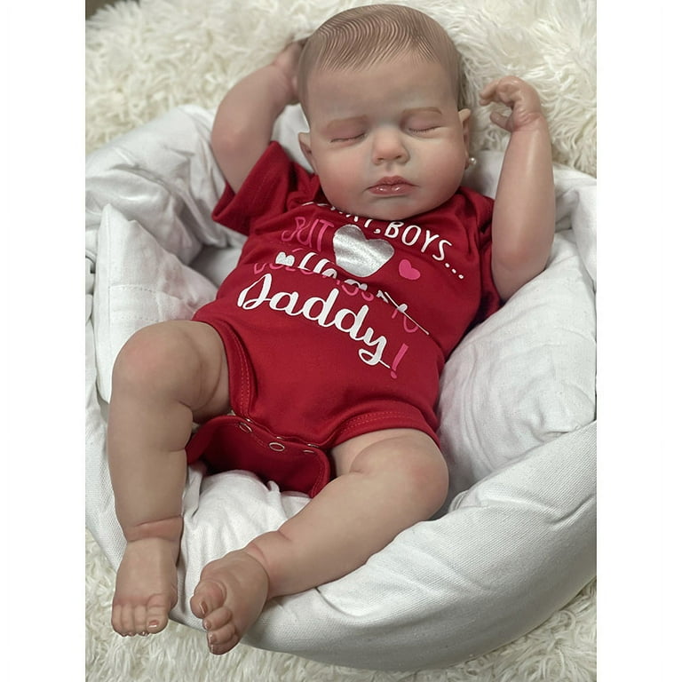 Lonian Collectible Kids Doll Silicone PP Cotton Red 19 Walmart