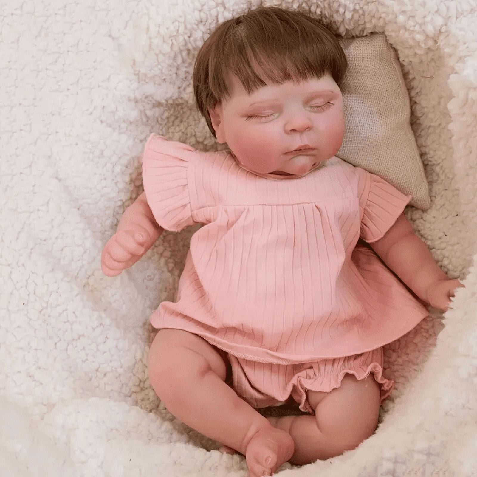 Reborn Baby Dolls 20 inch Soft Cloth Body Realistic Baby Doll Real Life Baby Dolls with Doll Accessories and Feeding Toy for 3+ Years Old Kids