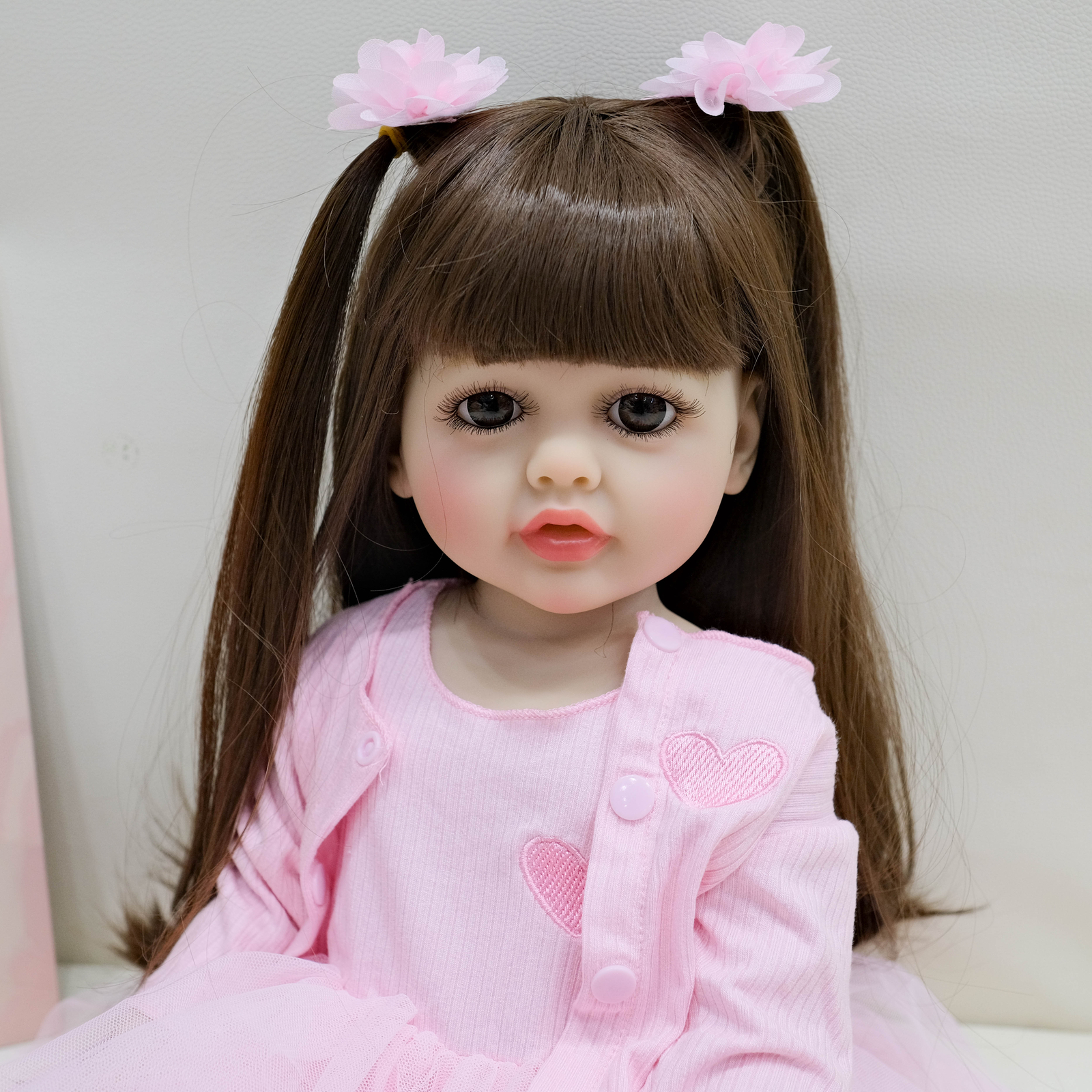 Reborn Baby Dolls 22" Girl Realistic Newborn Baby Dolls Girls That Look Real Lifelike Preemie Babies Alive Vinyl Body Reborn Infant Dolls