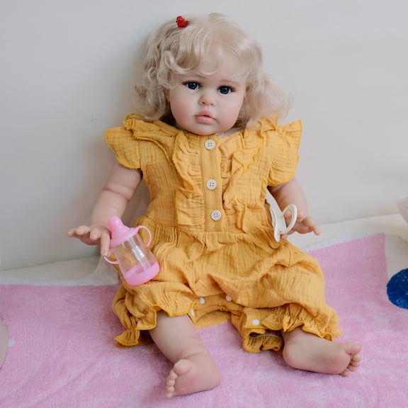 Reborn Baby Dolls 24 inch Lifelike Baby Dolls Soft Cloth Body, Realistic Reborn Dolls Real Life Baby Dolls Handmade Gifts Perfect Gifts for Kids