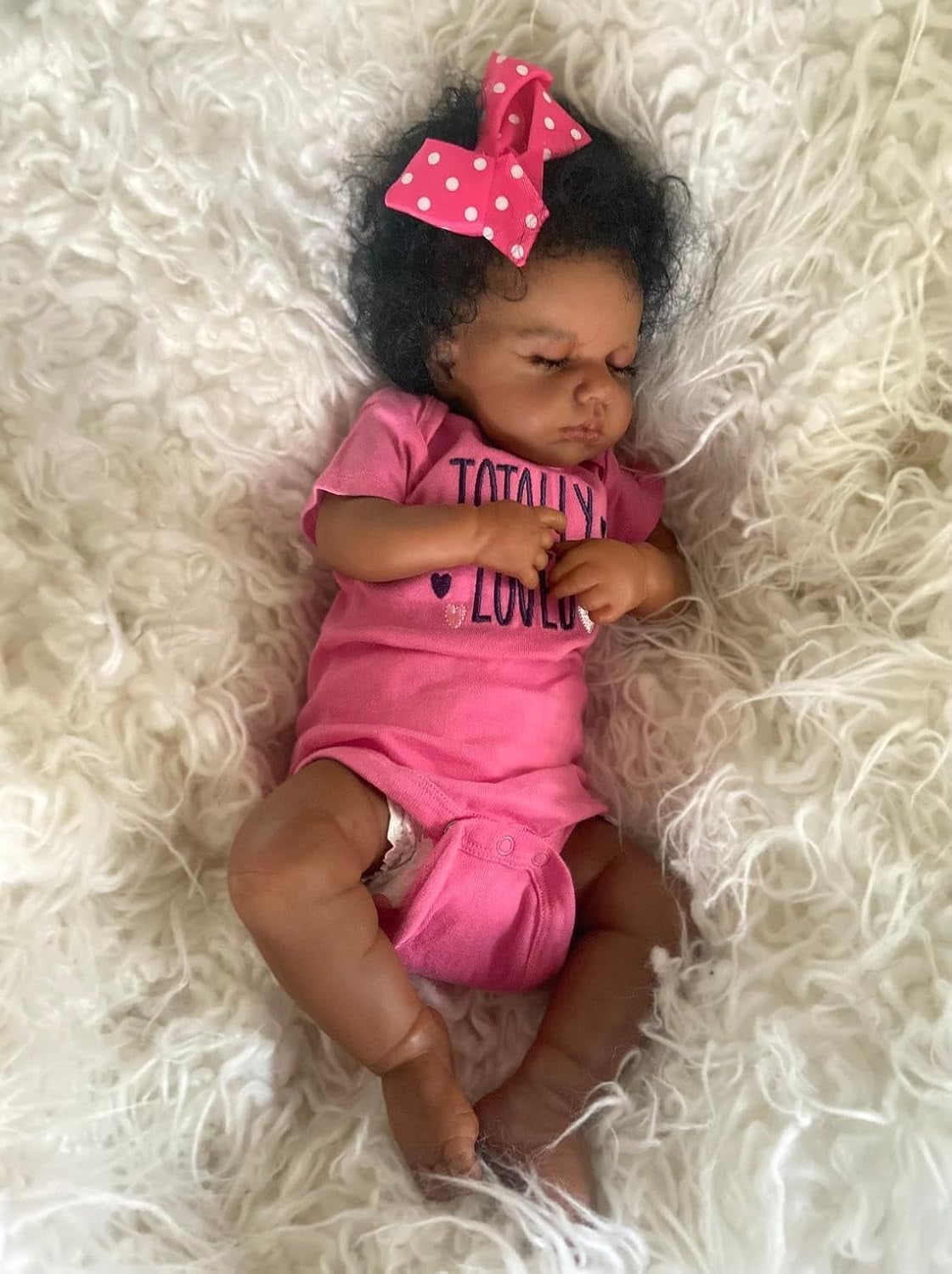 Reborn Baby Dolls Black- 20 Inch Realistic Newborn Dolls Newborn Baby Dolls African American Real Life Baby Gift