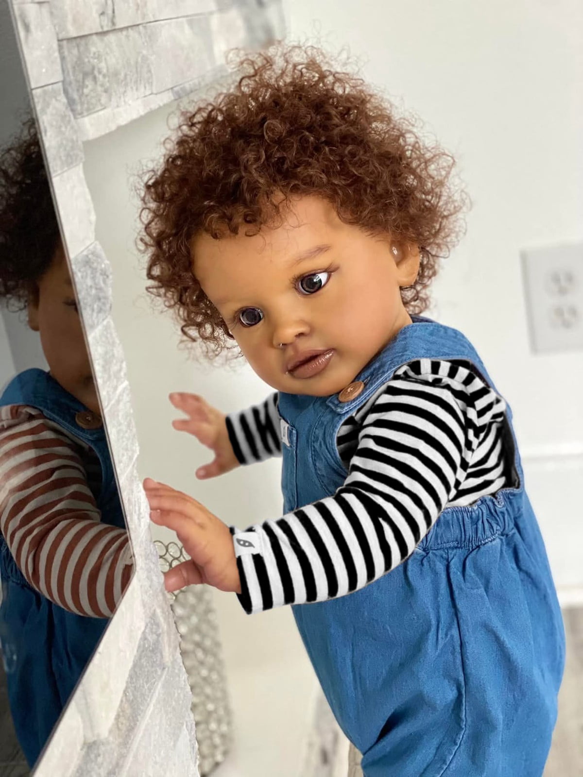 Reborn Baby Dolls Black 26 inch Realistic Lifelike African American Newborn Handmade Doll with Cloth Body and Accessories - Gift for Kids Ages 3 and Up