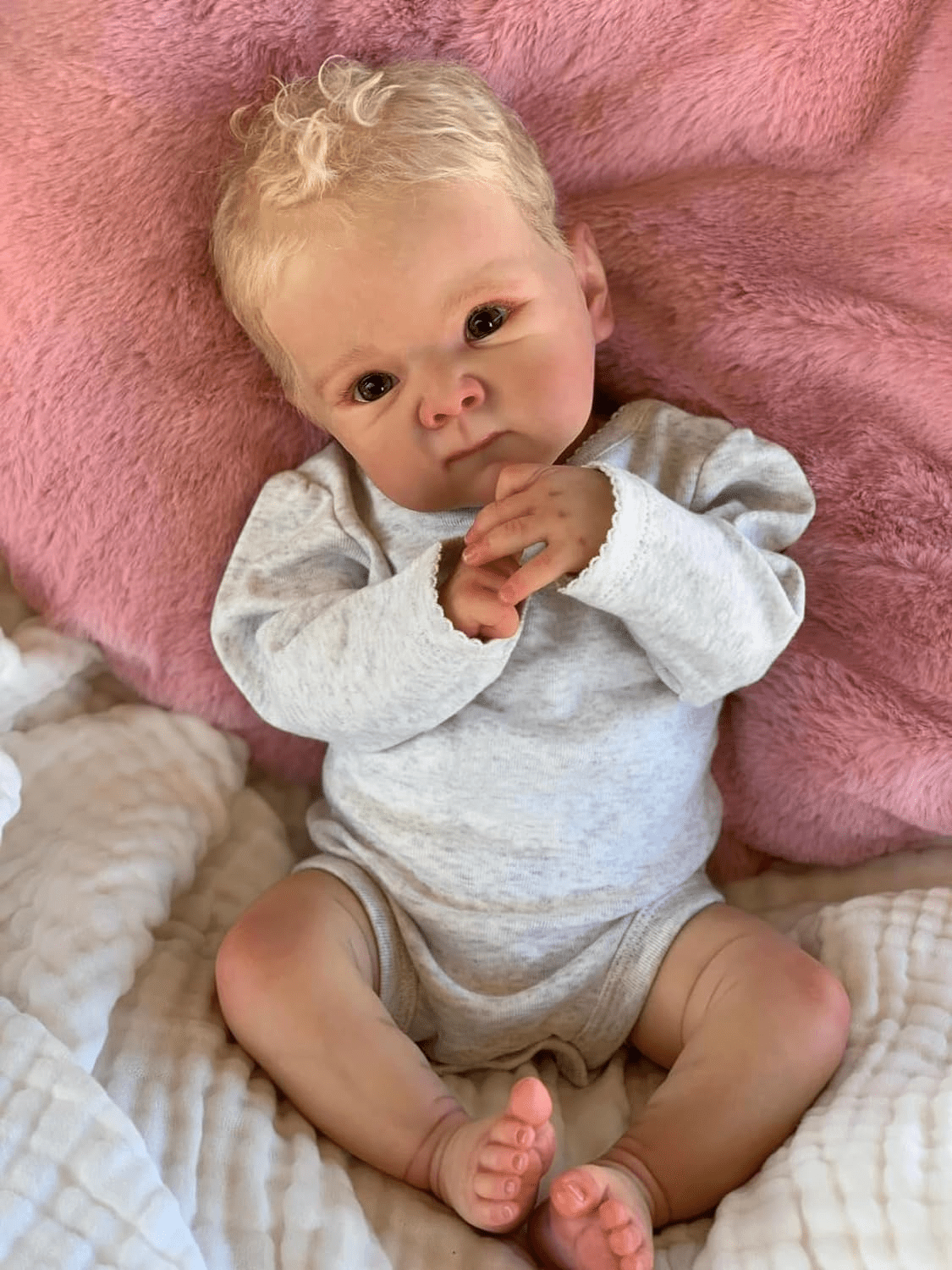Reborn Baby Dolls Boy, 18 Inch Realistic Doll for Boy Newborn Real Life Poseable Soft Vinyl and Cloth Body Baby Dolls