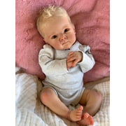 Reborn Baby Dolls Boy - 18-inch Newborn Baby Realistic Dolls with Soft Cloth Body Lifelike Reborn Baby Dolls Birthday Gift for Kids Age 3+