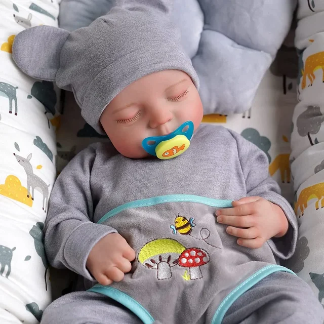 Reborn Baby Dolls Boys 17 inch Realistic Full Body Vinyl Anatomically ...