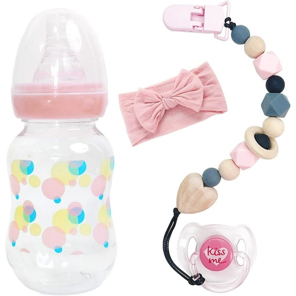 Magnetic Pacifier Clips Pink for Reborn Baby Dolls