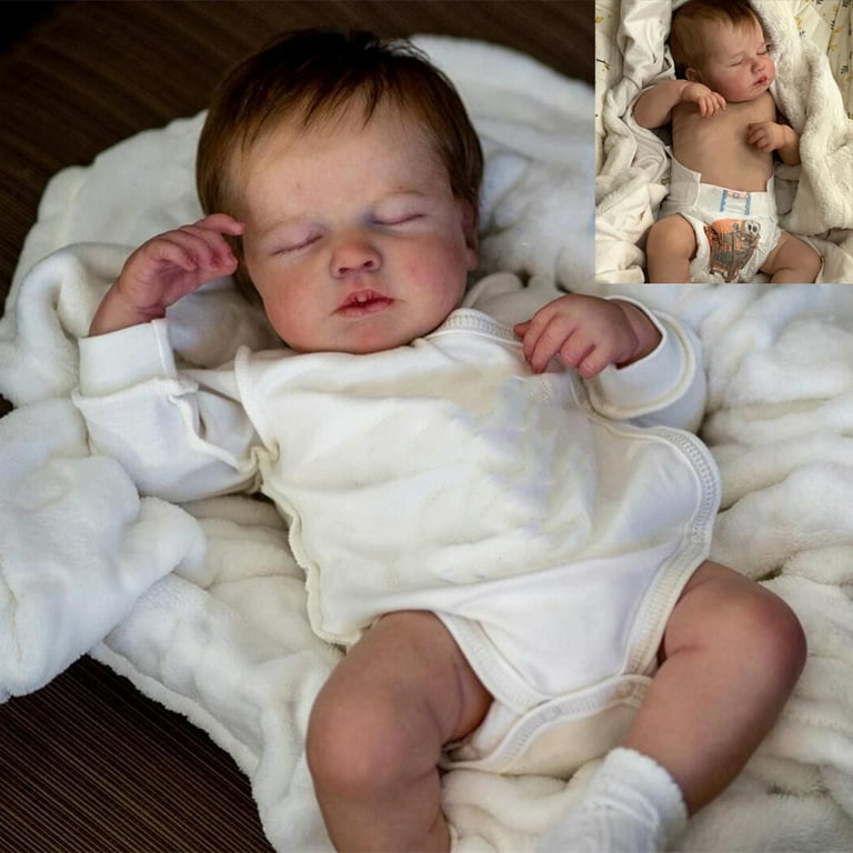 Reborn Baby Dolls Real Looking Silicone Babies 50CM Lifelike Baby Dolls Sleeping Realistic Newborn Baby Doll Life Size Dolls for Boys