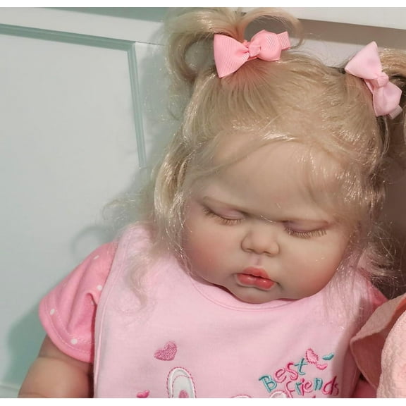 Reborn Baby Dolls Sleeping 24 Inch Realistic Dolls Toddler Girl Real Life Like Looking Baby Dolls That Look Real Reborn Babies with Hair and Toys