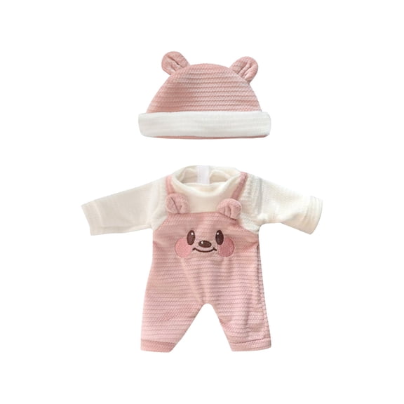 Reborn Doll Clothes, Christmas Doll Costume, Simulation Doll Clothes for 30cm Dolls, Elastic Material Easy to Wear, Suitable for Holiday Dress Up and Gift, Soft Cotton Fabric