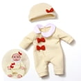 thumbnail image 1 of Reborn Doll Clothes, Simulation Doll Clothes, Christmas Dress Set for 30cm Dolls, Elastic Material, Easy to Put On and Take Off, Suitable for Holiday Gatherings and Special Dress Up Occasions, 1 of 7