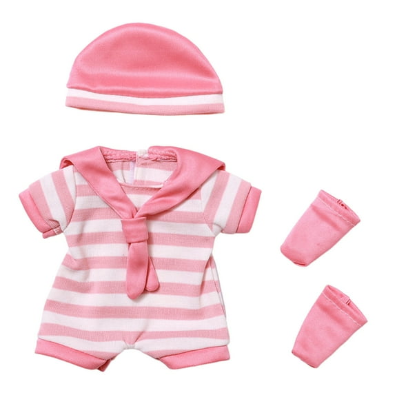 Reborn Doll Clothes, Simulation Doll Outfit, Christmas Dress Set for 12 Inch Dolls, Elastic Material, Easy to Put On and Take Off, Suitable for Holiday Dress Up and Gift Giving