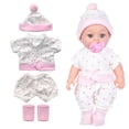 thumbnail image 1 of Reborn Doll Girl Christmas Dress Set, Cotton Elastic Doll Clothes for 3-6 Years Old Kids, Holiday Dress-Up Play House Toy Gift,Pink, 1 of 6