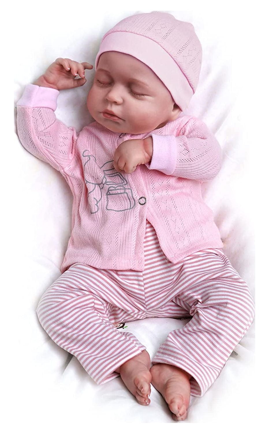  JIZHI Lifelike Reborn Baby Dolls - 18 Inch-Soft Body  Realistic-Newborn Baby Dolls American Sleeping Girl Real Life Dolls with  Clothes and Toy Accessories Gift for Kids Age 3+ : Toys 
